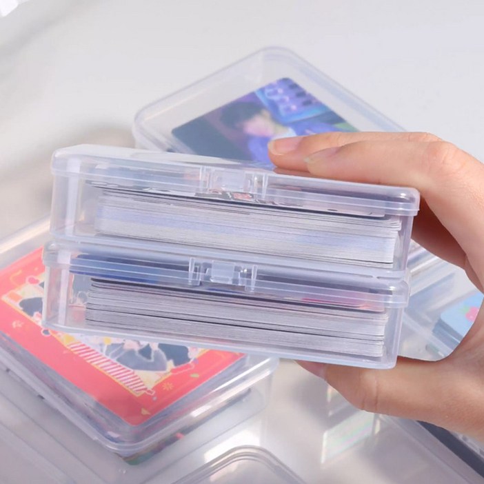[바이베이직] 다용도 PP 플라스틱 틴 케이스 가로 9.5cm 미니수납 포카 탑로더 볼꾸파악세사리 전자부품 피스 공구 샘플 사은품 랜깡 자구 소품정리함