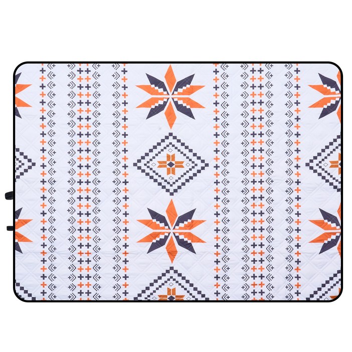 DXZ 캠핑매트 휴대용 두꺼운 방수 피크닉매트 대형, 메이플 오렌지