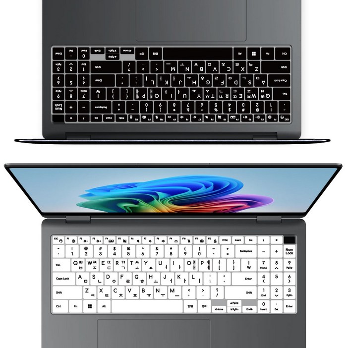 삼성 갤럭시북5 4 3 프로 360 16인치 키스킨 NT960HXA NT960XHZ NT965XHD NT965XHW NT960QHA NT750XHD NT750XHW NT960XGQ, 1개, 블랙한영인쇄