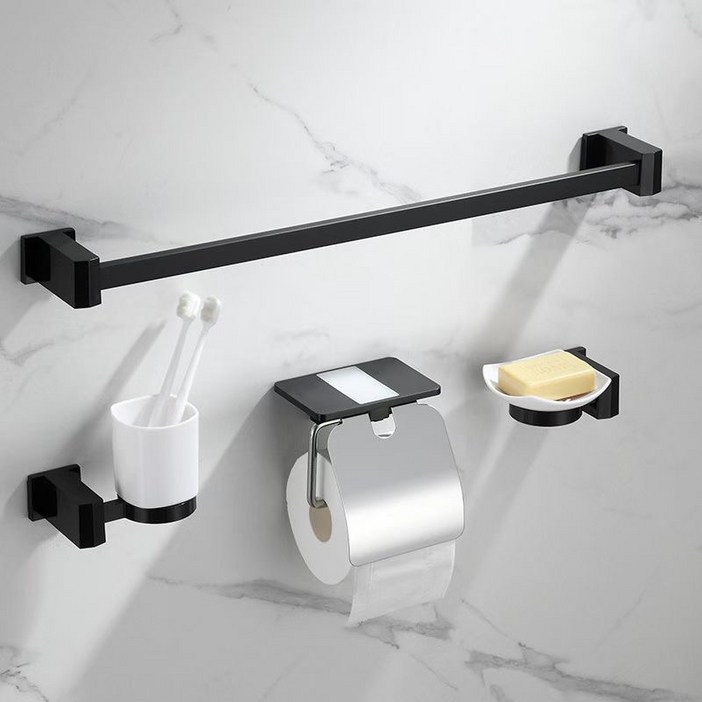 모던 심플 욕실 실속형 악세사리 4종 세트