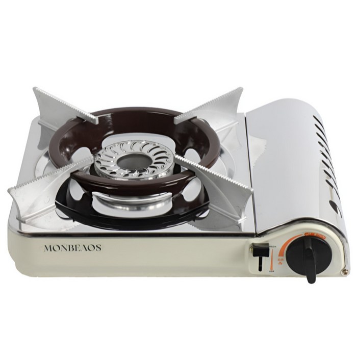 [특허받은 국산 회오리불꽃] 몽비오스 국산 고화력 휴대용 가스버너 바람막이 가스렌지 내외연식 26년형