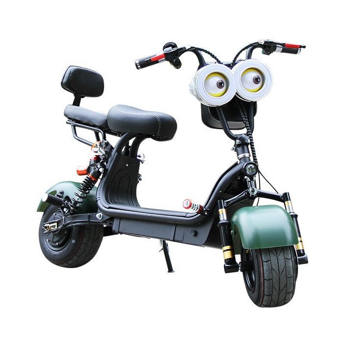 접이식 작은 할리 배터리 자동차 전기 자전거 스쿠터 와이드 타이어 스포츠카 페달 더블 리튬 오토바이, 8 미니언  최고 장비  배터리 수명 약 2030