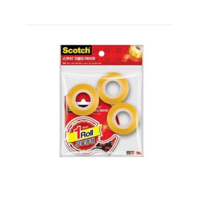 스카치 다용도 테이프 디스펜서 + 리필 4롤, 1세트