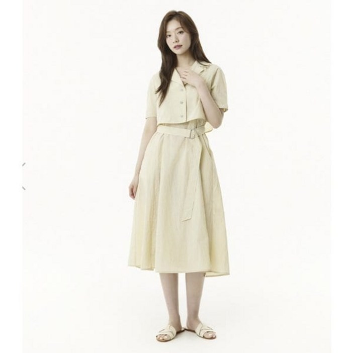 [국내백화점] 플라스틱아일랜드 원피스 레이어드형 (PR2WO515) 롱원피스 하객룩