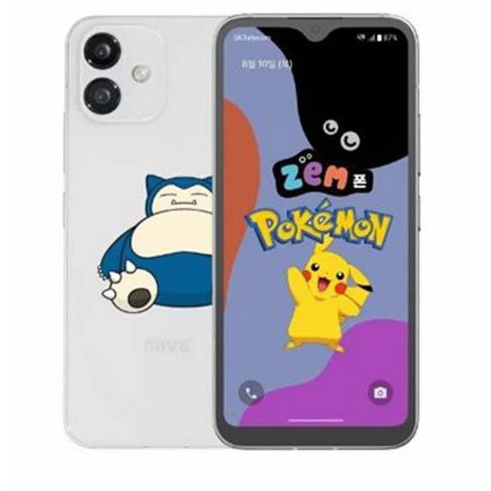 MIVE AT-M130 키즈폰 포켓몬/시나모롤 128G 미사용 공기계  새제품 알뜰폰 사용가능