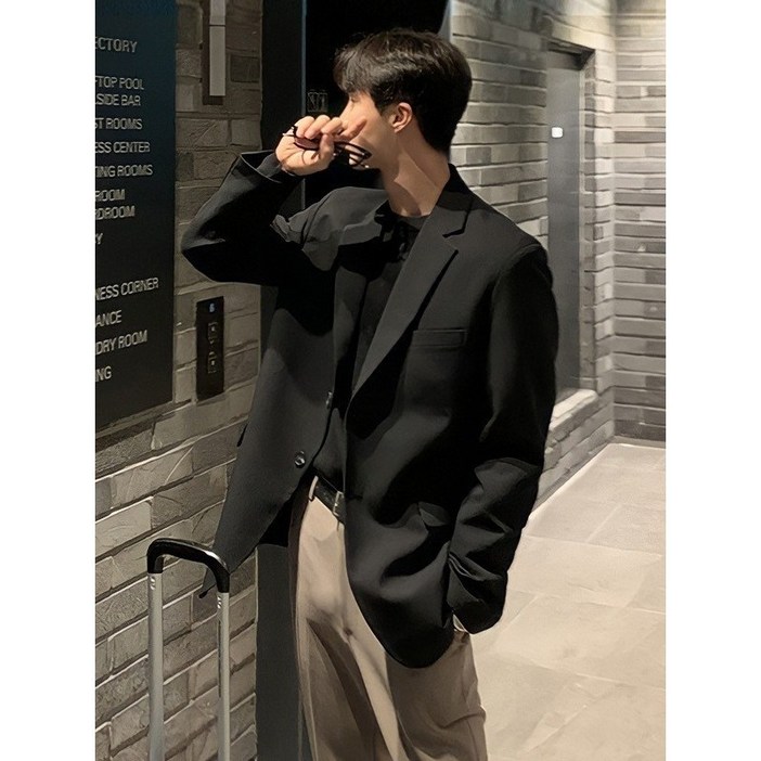 ANYOU 남성용 데일리 캐주얼 정장 자켓 슬림 핏 정장셋업 ANYOU 남성용 데일리 캐주얼 정장 자켓 슬림 핏 정장셋업