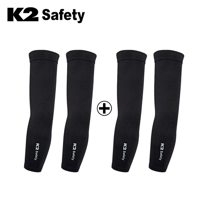 K2 UV차단 냉감 쿨토시 2P2P 2개 세트, 블랙2개 K2 UV차단 냉감 쿨토시 2P2P 2개 세트, 블랙2개