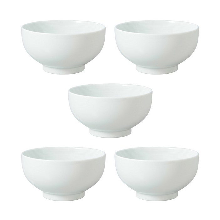 무인양품 MUJI 백자 대접 L, 5개, 4547315913053, 대접, 화이트