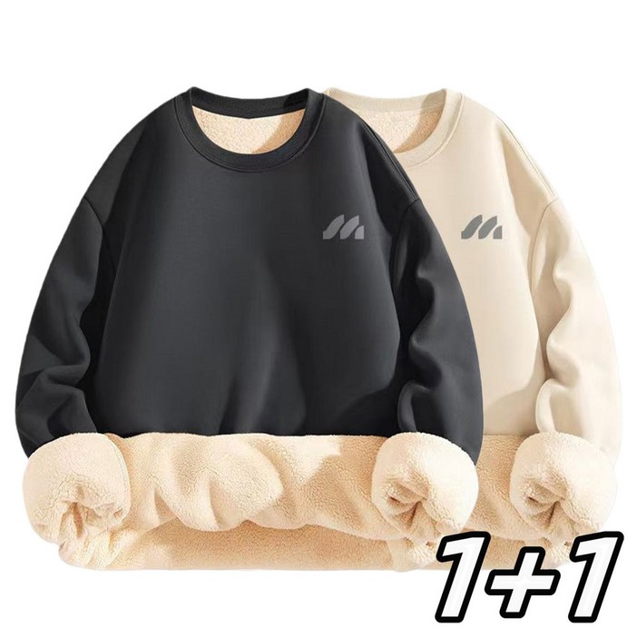 11 남성티셔츠 라운드 양털후리스 플리스 맨투맨 티 기모안감 겨울핏 NBV25102295 52