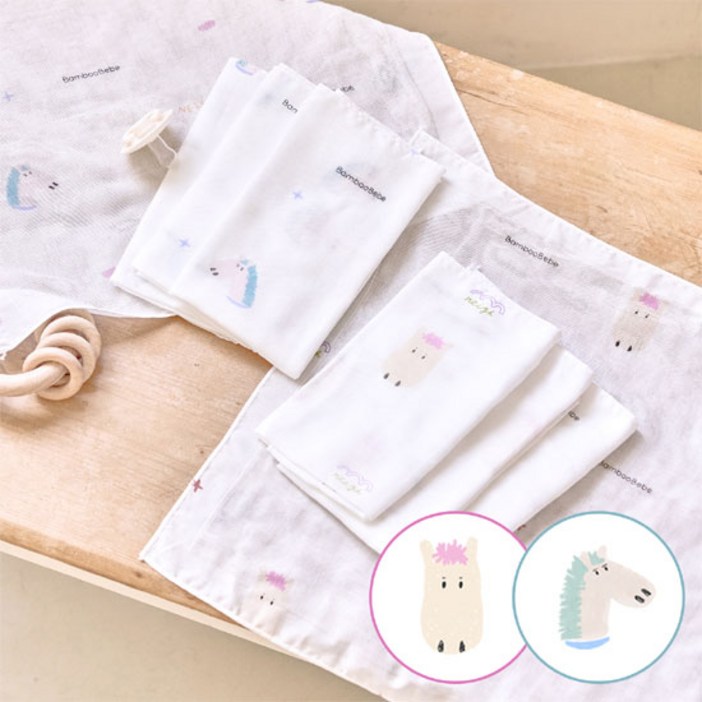 시그니처 거즈손수건행복한 말랑이 6장