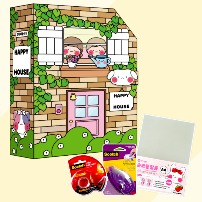 소워니놀이터 행복한 우리집 스퀴시북 DIY 만들기 세트 소워니놀이터 행복한 우리집 스퀴시북 DIY 만들기 세트