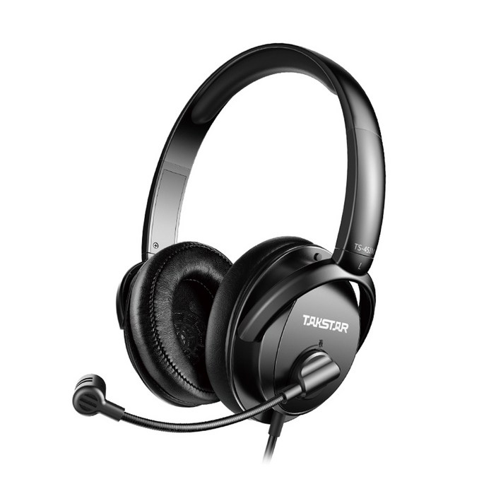 TAKSTAR TS-451M USB 헤드셋 마이크 포함 탁스타 유선 헤드폰 온라인 채팅 게임 게이밍 PC 스마트폰 씨타입