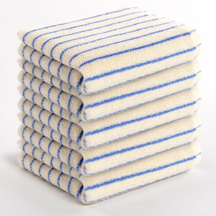 MYNVO 스트라이프 호텔 수건 180g 40수 코마사 선염라인 타올 부드럽고 두툼한 데일리 세면타월