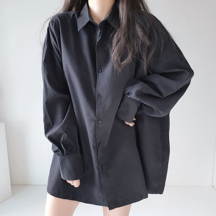 레이디스룸 퍼프소매 여성 오버핏 셔츠 남방 레이디스룸 퍼프소매 여성 오버핏 셔츠 남방
