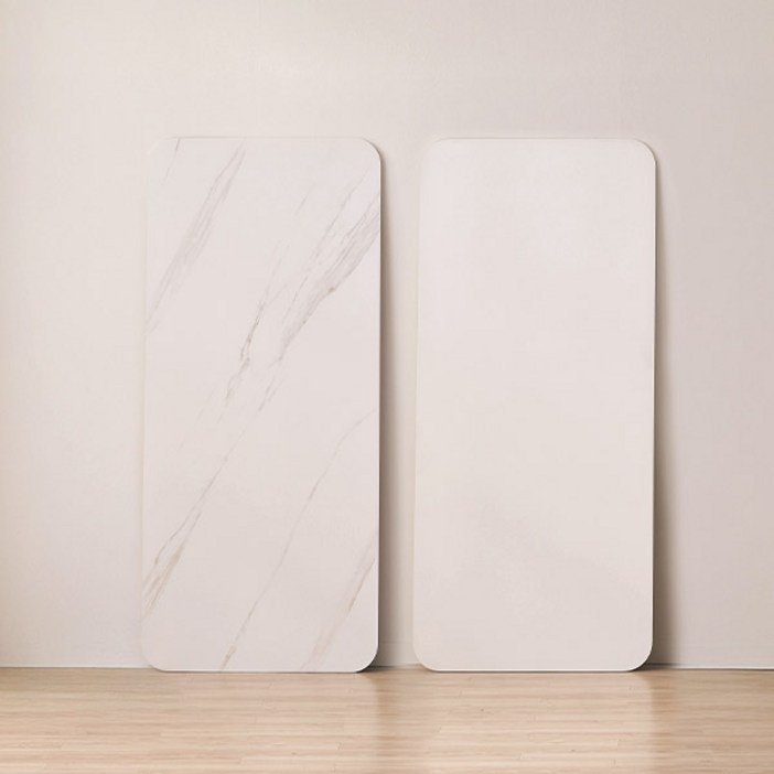 스칸디아 손쉬운 교체 화이트 포세린 12T 통세라믹 식탁 테이블 상판 교체용 1400 1600 1800