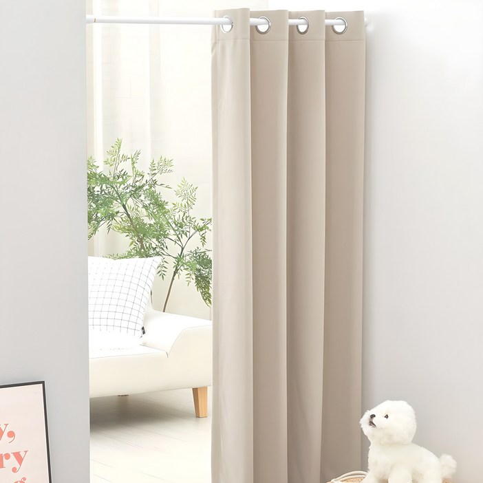 썬데코 방풍 방한 사계절 3중직 양면 암막커튼