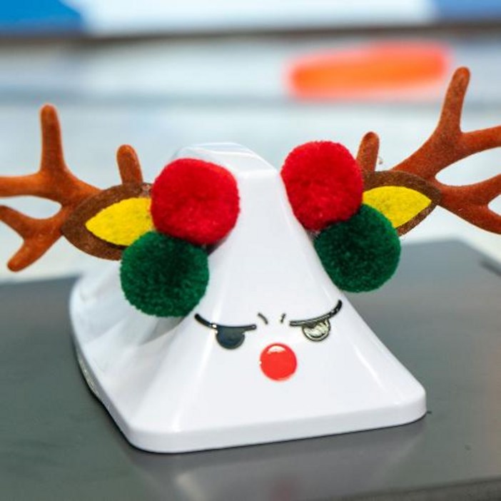 몽스오토 크리스마스 샤크루돌프 에디션 차량용 장 안테나 샤크안테나 스티커