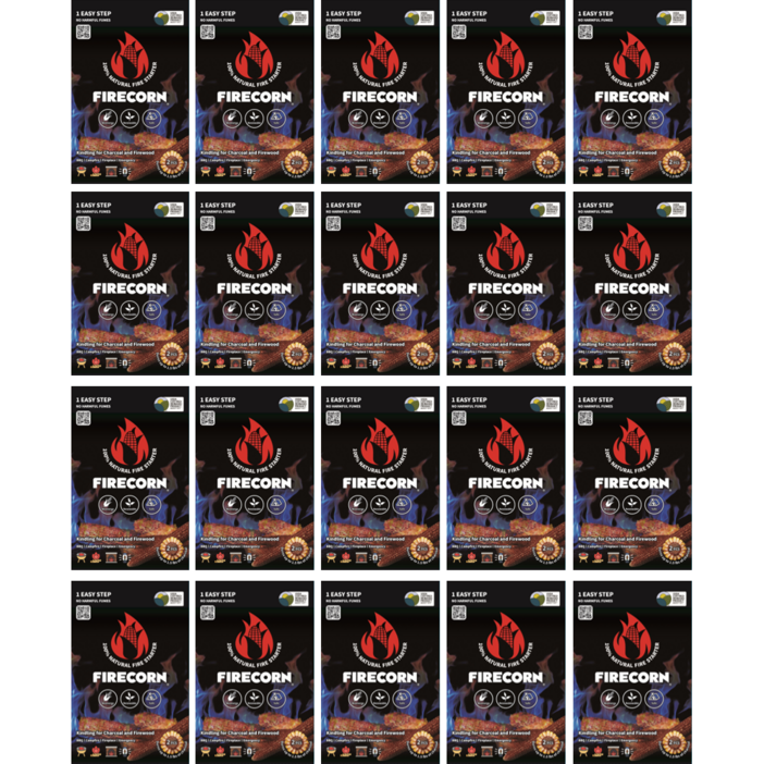 파이어콘 2PCS x 20개 장작숯불쏘시개 바베큐 파이어라이터