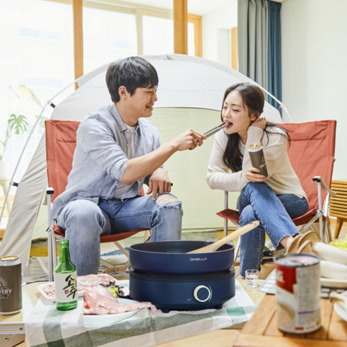 오엘라 미니 1구 휴대용 인덕션 전기레인지 OK-SI02