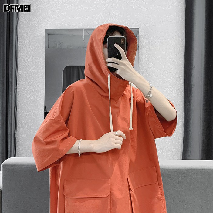 DFMEI 남성 5부 맨투맨 남 7부 반팔 티셔츠