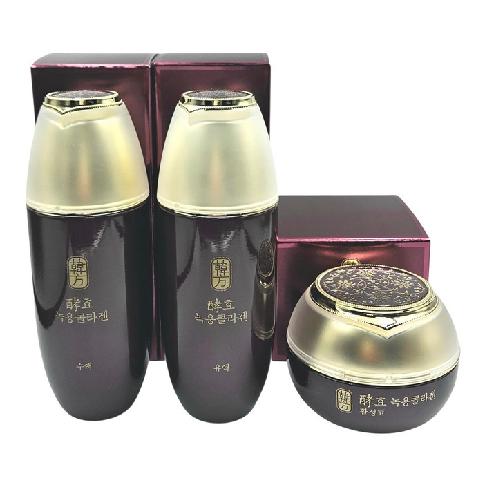 수려한 활성고 효 녹용콜라겐 기초 3종 수액  유액  활성고 3종, 1세트