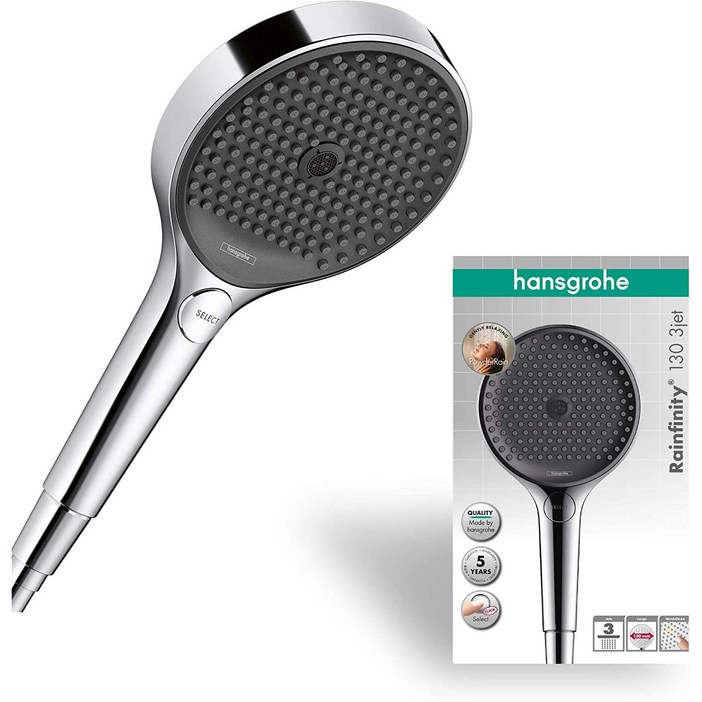 독일hansgrohe Rainfinity 한스 그로헤 레인 샤워 헤드 3 Jet Types
