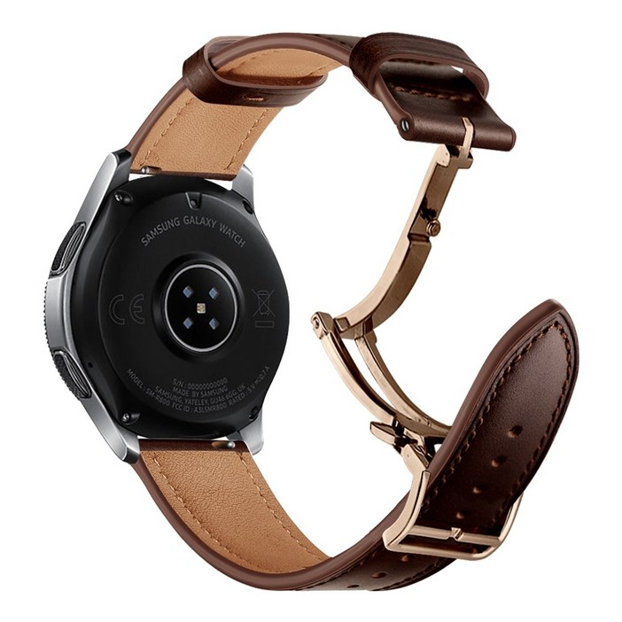 갤럭시워치 호환 가죽 스트랩 프로 클래식 싱글 디버클 시계줄 20mm