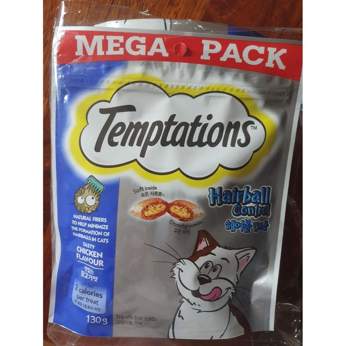 템테이션 고양이 간식 130g, 닭고기맛, 85g, 4개