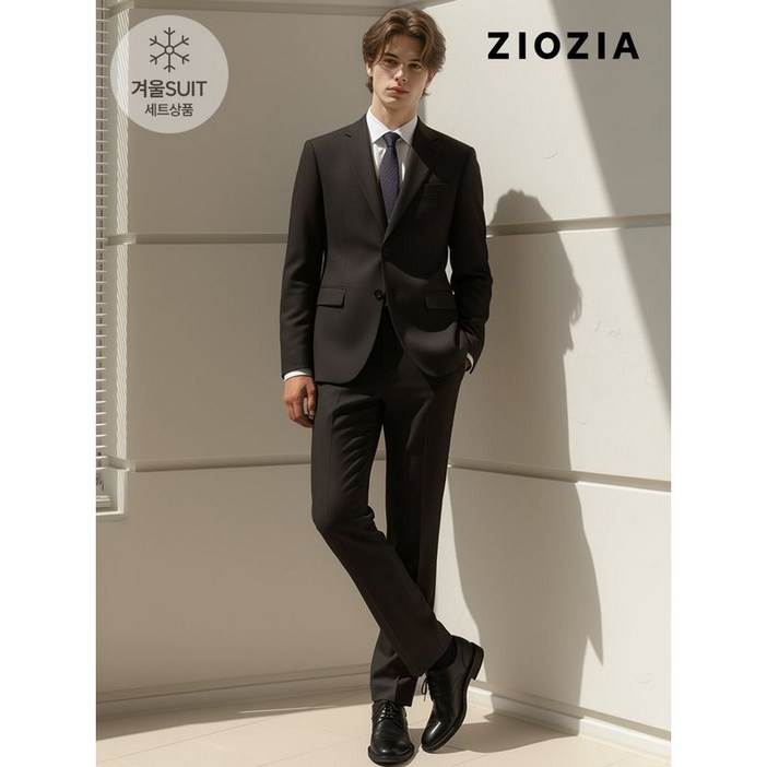 지오지아 브라운 캐시 블렌드 스트레치 정장세트 AAC4SB1401 AAC4SP1401 DBR