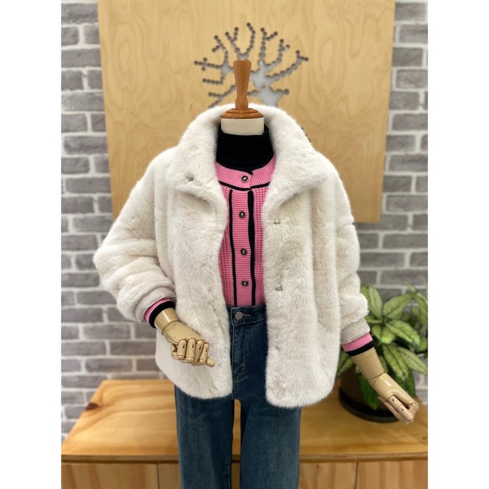 레코브 페이크 퍼 무스탕 LC31CZMT901X
