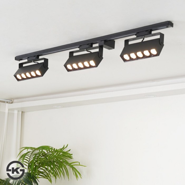 포틴 LED COB 레일등 25W 카페 레일조명 매장조명 집중형 스팟조명, 화이트, 1개