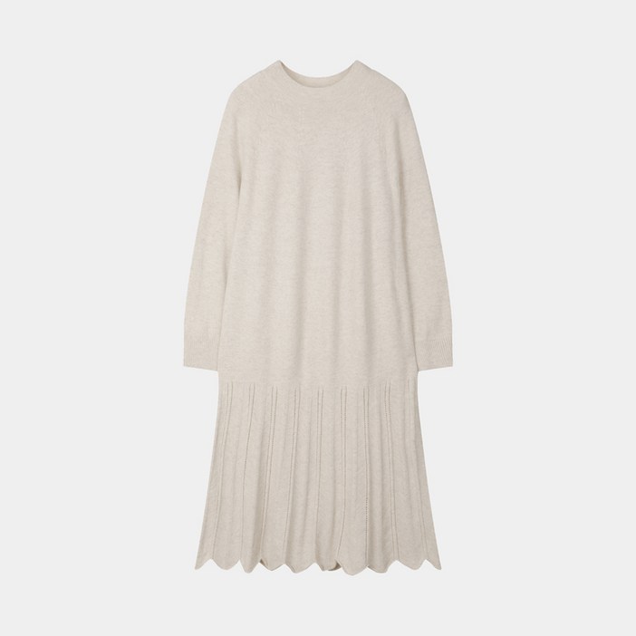 [요하넥스] 캐시 블렌드 홀가먼트 니트 원피스