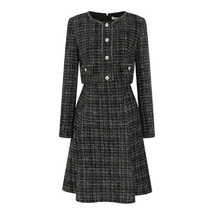 백화점매장출고 JJ지고트 트위드 재킷 플레어 원피스 GPBM0OP911