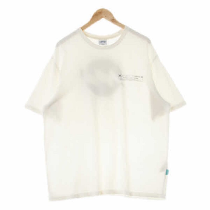 엠엠엘지 6905 mmlg 화이트 프린팅 면 유니버설라운드반팔티 [L]