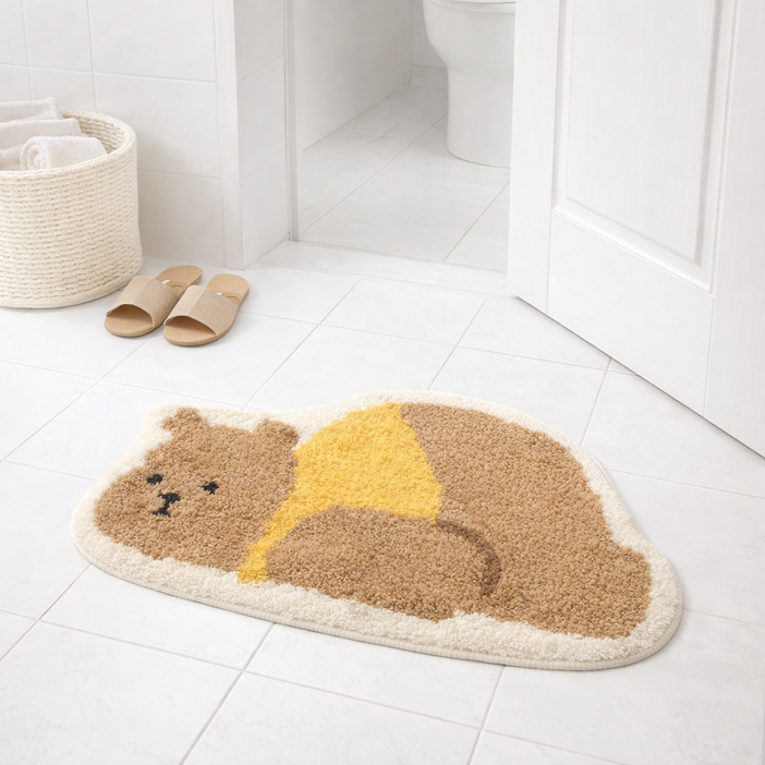 캐릭터 자수 원형 사각 러그 5종 아이방 인테리어 거실 침실 발매트