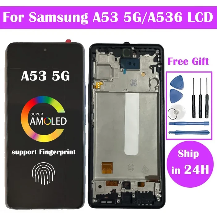 삼성 갤럭시 A53 5G 디스플레이 A536U A536B A5360 LCD 슈퍼 아몰레드 스크린 터치 패널 디지타이저 교체