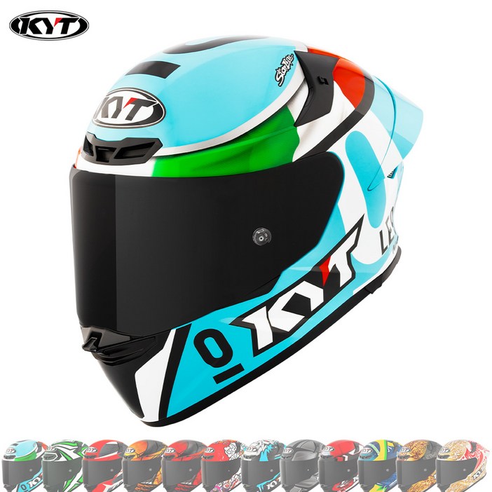 KYT TT레보 풀페이스 데칼 오토바이 스쿠터 바이크 KC인증 헬멧