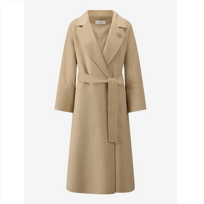 국내매장 정품 듀엘 브로치 디테일 캐시미어 롱 코트 D254MSG331 633759