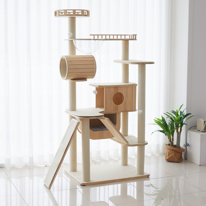 가르르 원목 고양이 캣타워 캣폴 갤럭시 캣타워