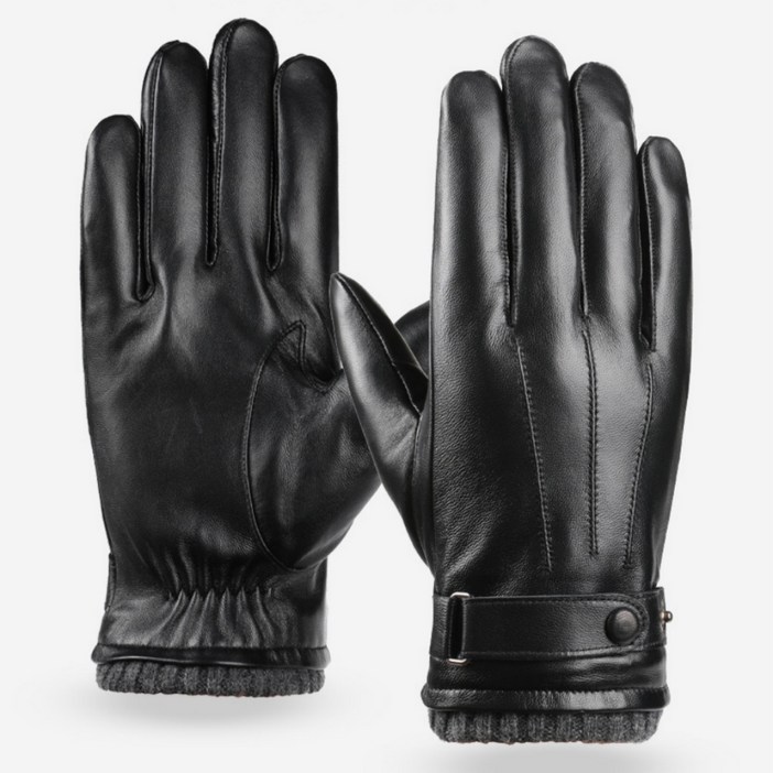 스마트덕 양 가죽 장갑 남성용 겨울 스마트폰 터치 선물용