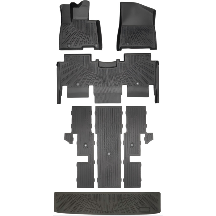 오토셀러 3D 자동차 바닥 매트 TPE 입체 포집 고무 발매트 풀세트, 카니발 4세대 9인승 하이브리드 (20년 8월~)