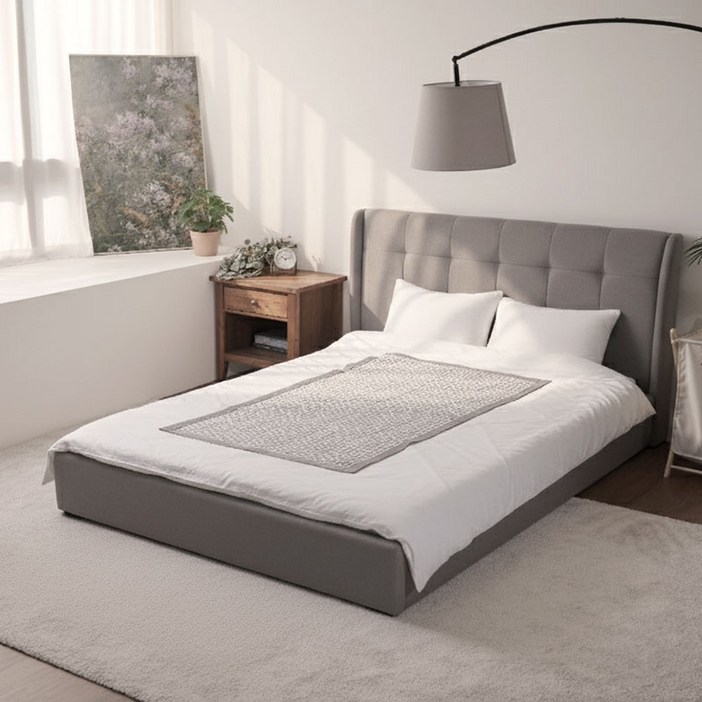 드웰러 모달 카본 탄소매트 초경량 캠핑 휴대 1인용 전기장판 150X84, 싱글S, 그레이