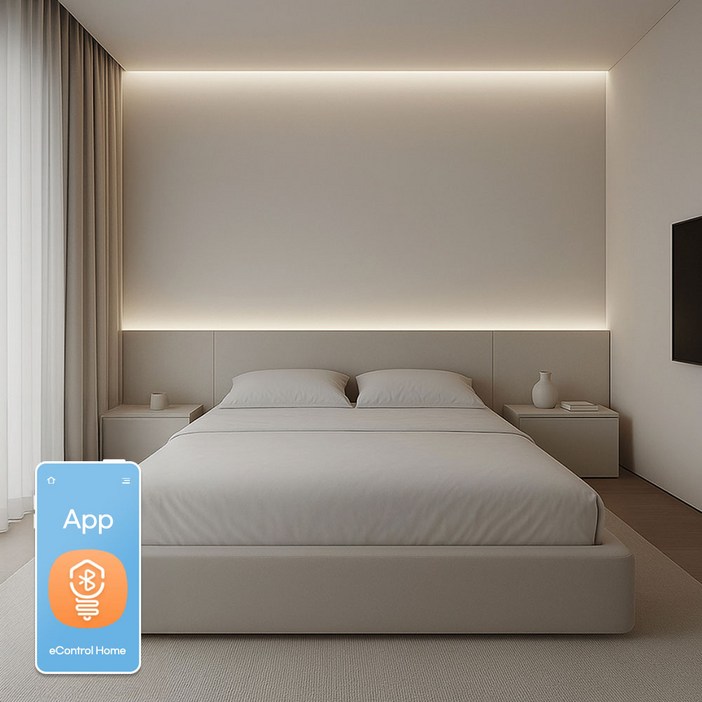 전기공사필요없는 LED조명 인테리어조명 거실간접조명 스마트체인지T5 컬러체인지(리모컨없음)