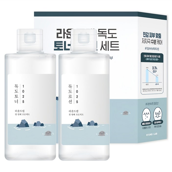 라운드랩 독도 토너 200ml + 로션 200ml 세트