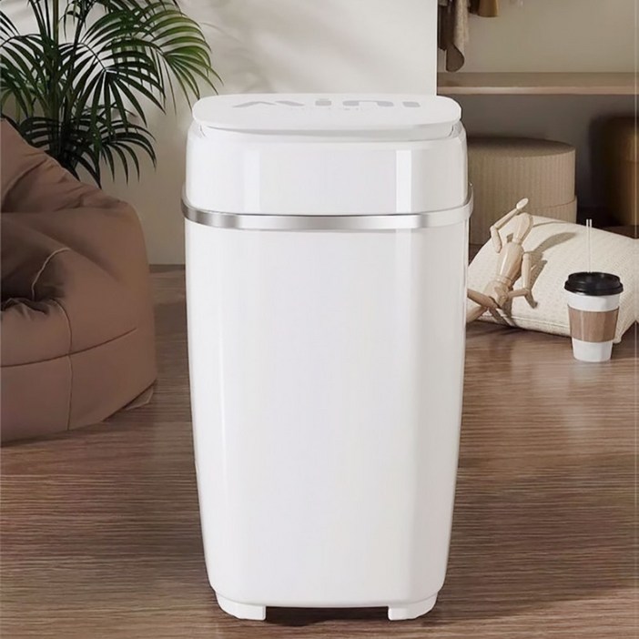 맘스통 미니 세탁기 6.5KG 대용량 탈수 아기 속옷 양말, 블랙