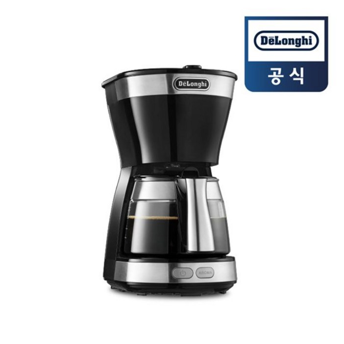 드롱기 미니드립 650ml 커피메이커 ICM12011.BK