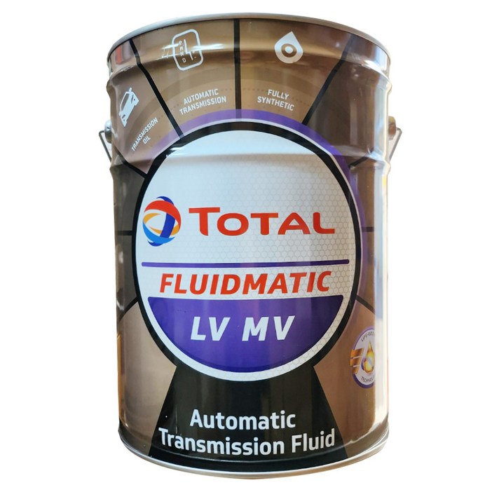 TOTAL 토탈 플루이드매틱 LV MV ATF 6단 자동미션오일 20L, 1개, 토탈 플루이드매틱 LV MV 20L