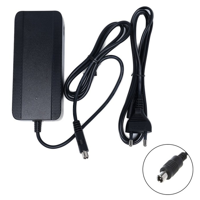 전동 킥보드 충전기 42V 2A 3pin 8mm 5.5 DC, 1개 전동 킥보드 충전기 42V 2A 3pin 8mm 5.5 DC, 1개