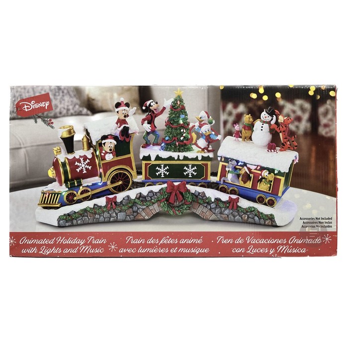 코스트코 크리스마스 디즈니 기차 장식 인테리어 조명