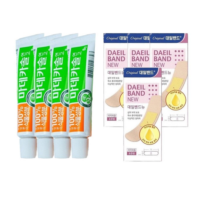 동국제약 100 식물성분 마데카솔 상처 연고 8g  대일밴드 표준형